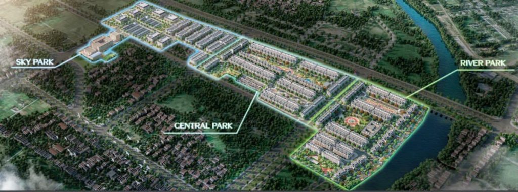 3 phân khu chính Hoàng Huy Green River Hải Phòng