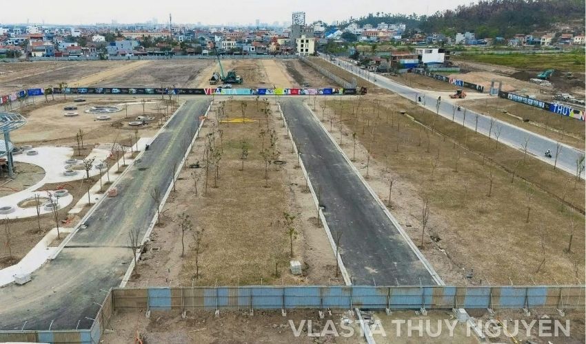 Hạ tầng giao thông tại Vlasta Thủy Nguyên đang được hoàn thiện
