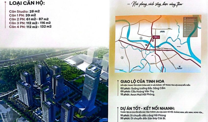 Vị trí “vàng” của Chung cư Central Point Hải Phòng