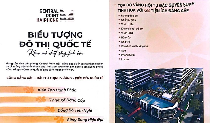 Chung cư Central Point sở hữu tiện ích đồng bộ trong khu hành chính mới